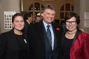 Jodi Lafreniere, Scott Pritchard and Library Executive Director Lynn Verge